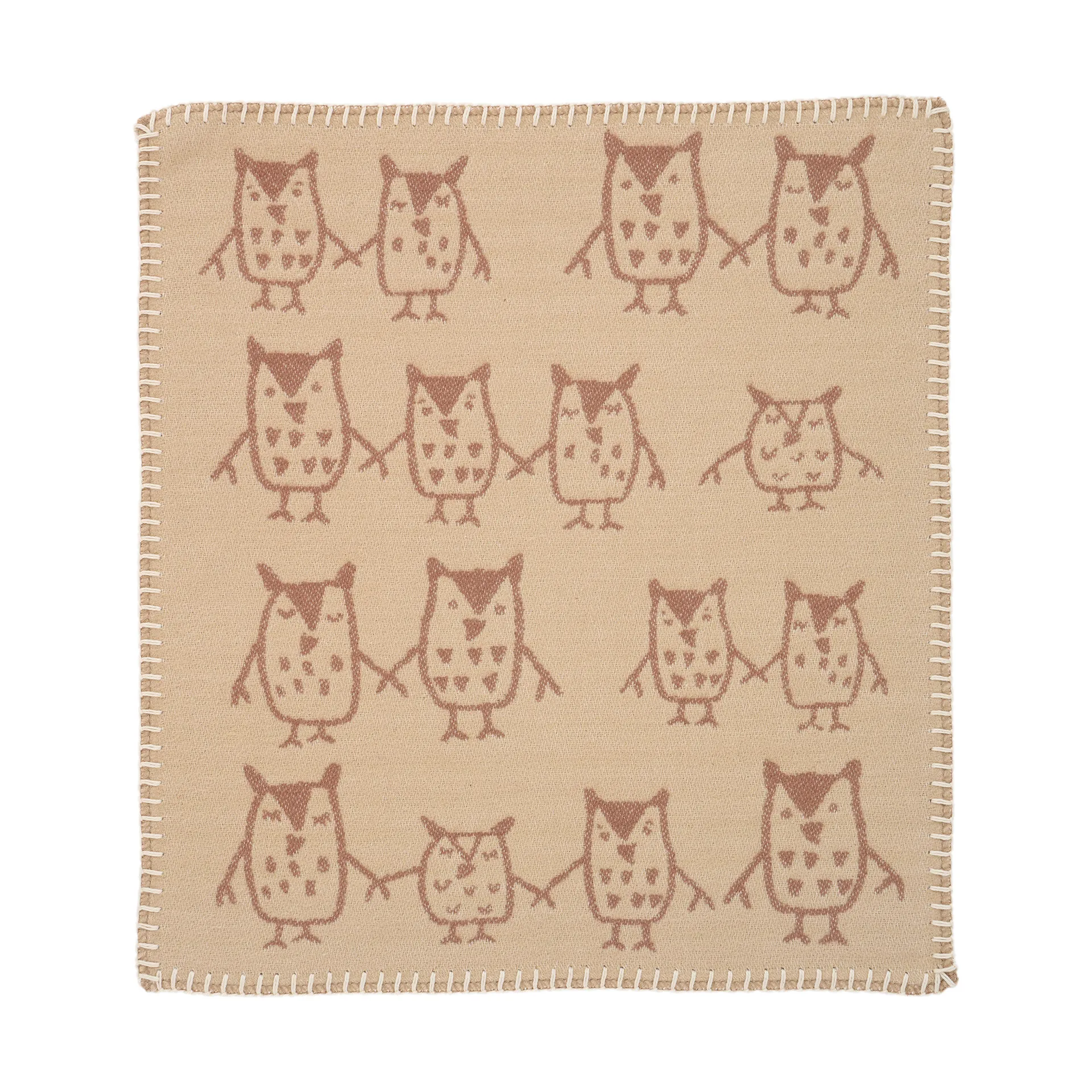 Manta con peluche Hand in hand 34x40 cm, Taupe Klippan Yllefabrik