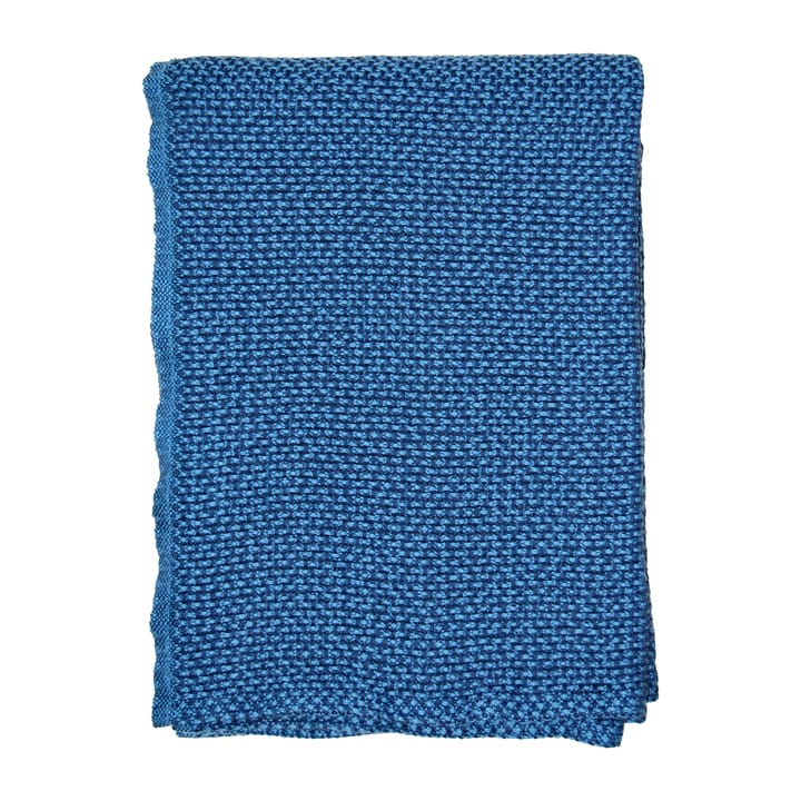 Manta de algodón Basket 130x180 cm - Sea blue (azul) - Klippan Yllefabrik