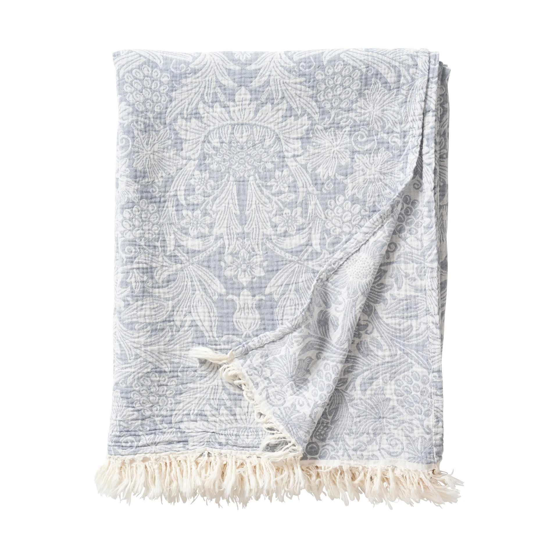 Manta de algodón Sunflower 140x200 cm, Dark denim Klippan Yllefabrik