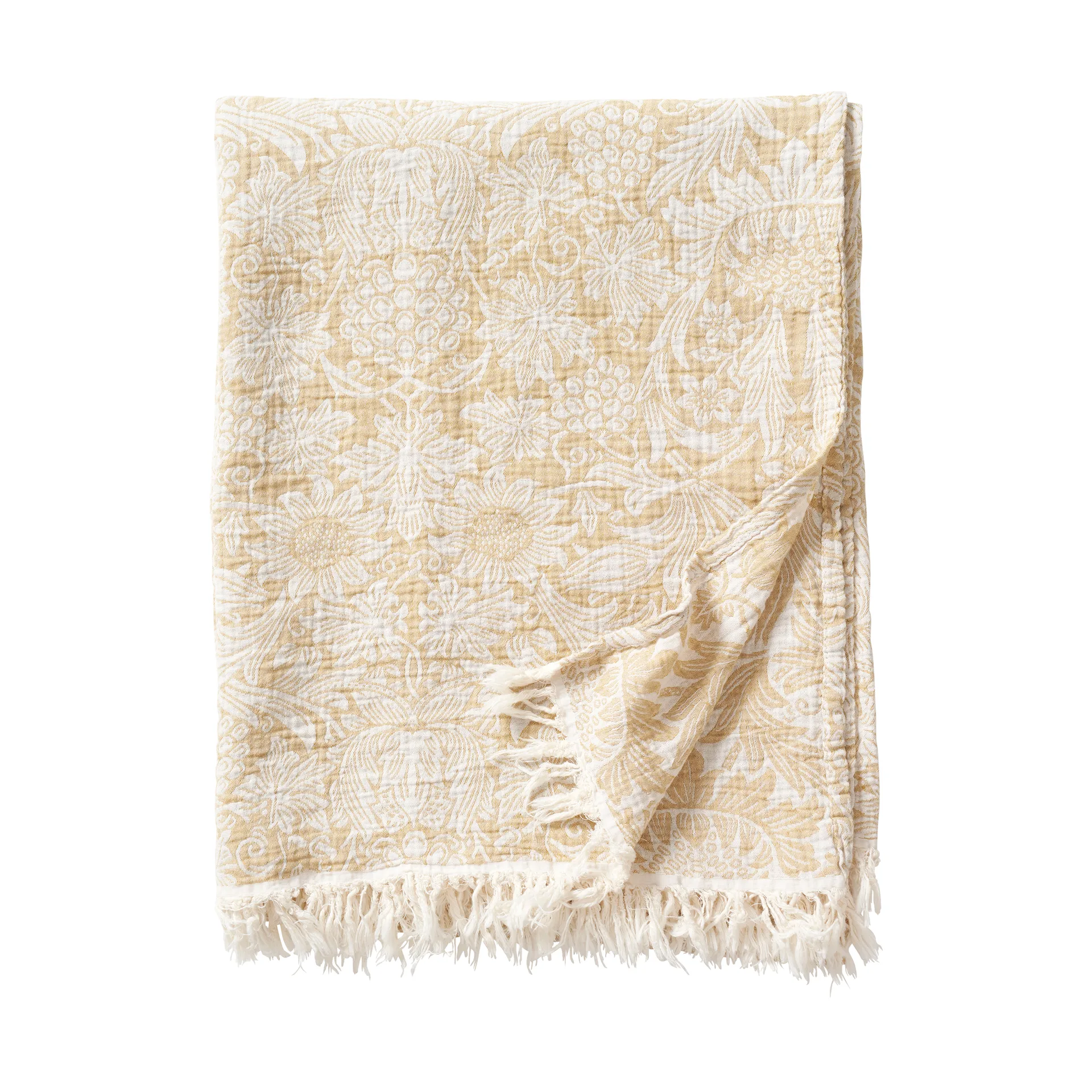 Manta de algodón Sunflower 140x200 cm, Golden Klippan Yllefabrik