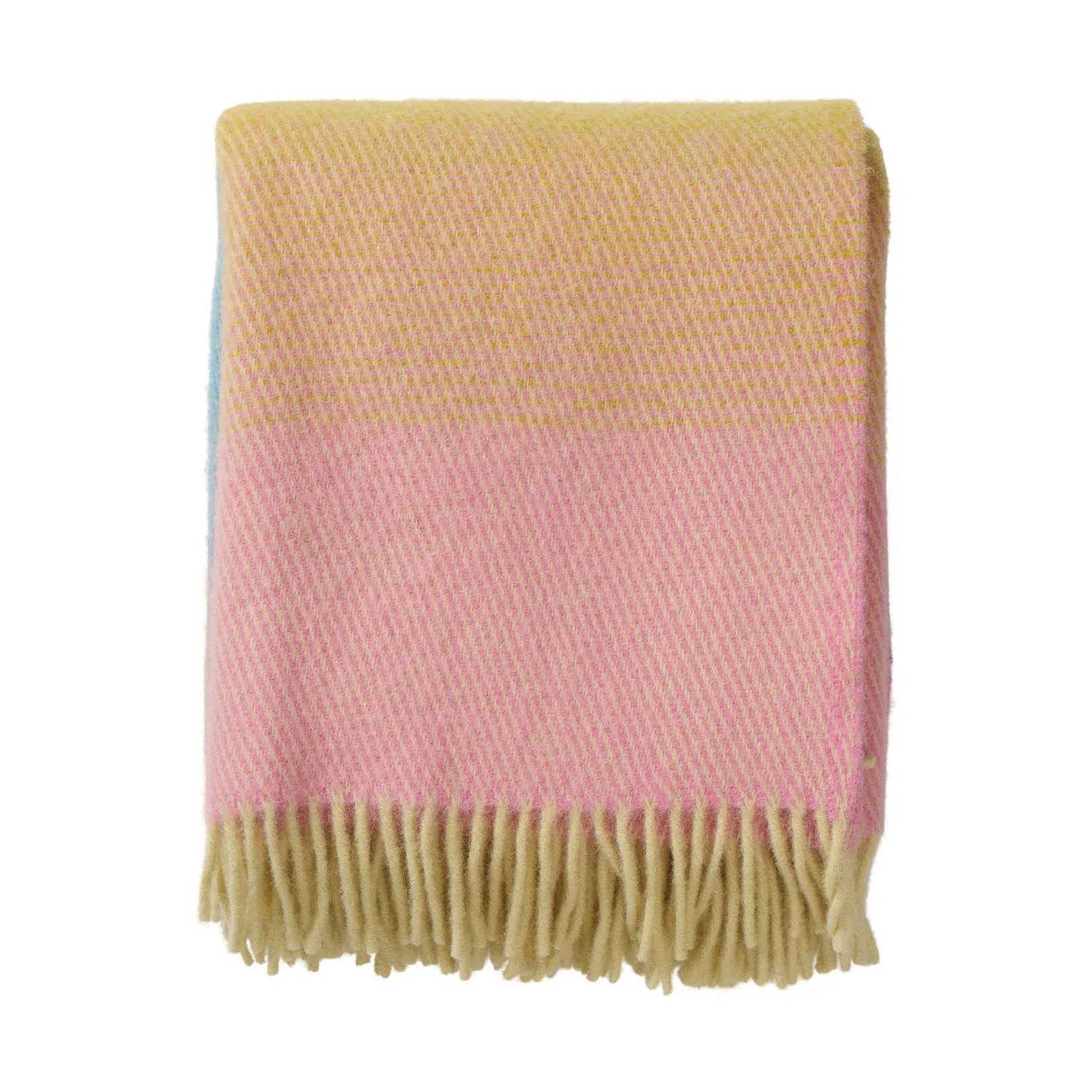 Manta de lana Aurora 130x200 cm, Pastel dream Klippan Yllefabrik