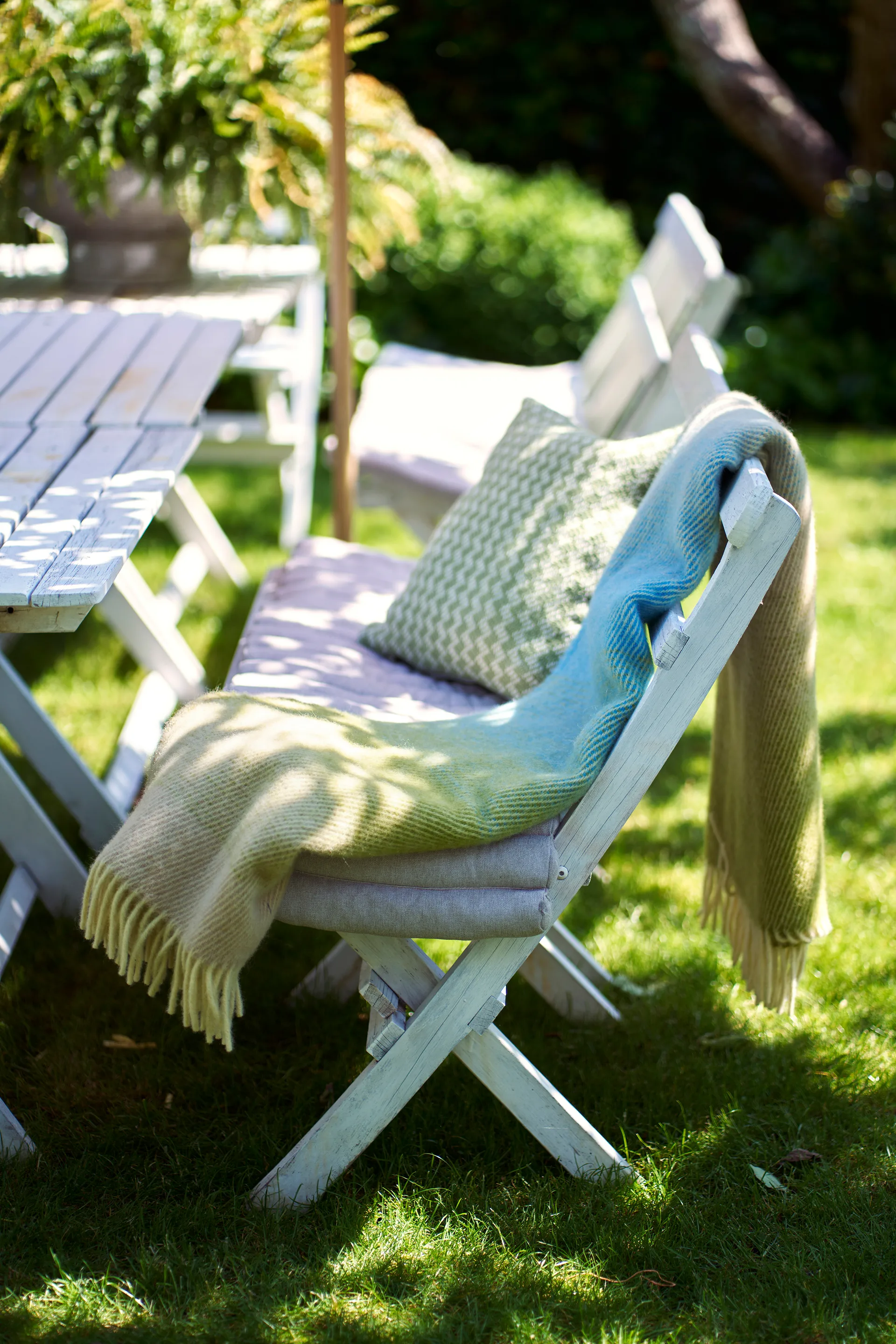 Manta de lana Aurora 130x200 cm, Pastel dream Klippan Yllefabrik