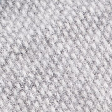 Manta de lana Domino - gris claro - Klippan Yllefabrik