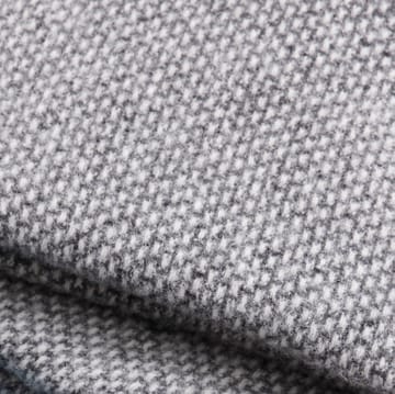 Manta de lana Domino - gris oscuro - Klippan Yllefabrik