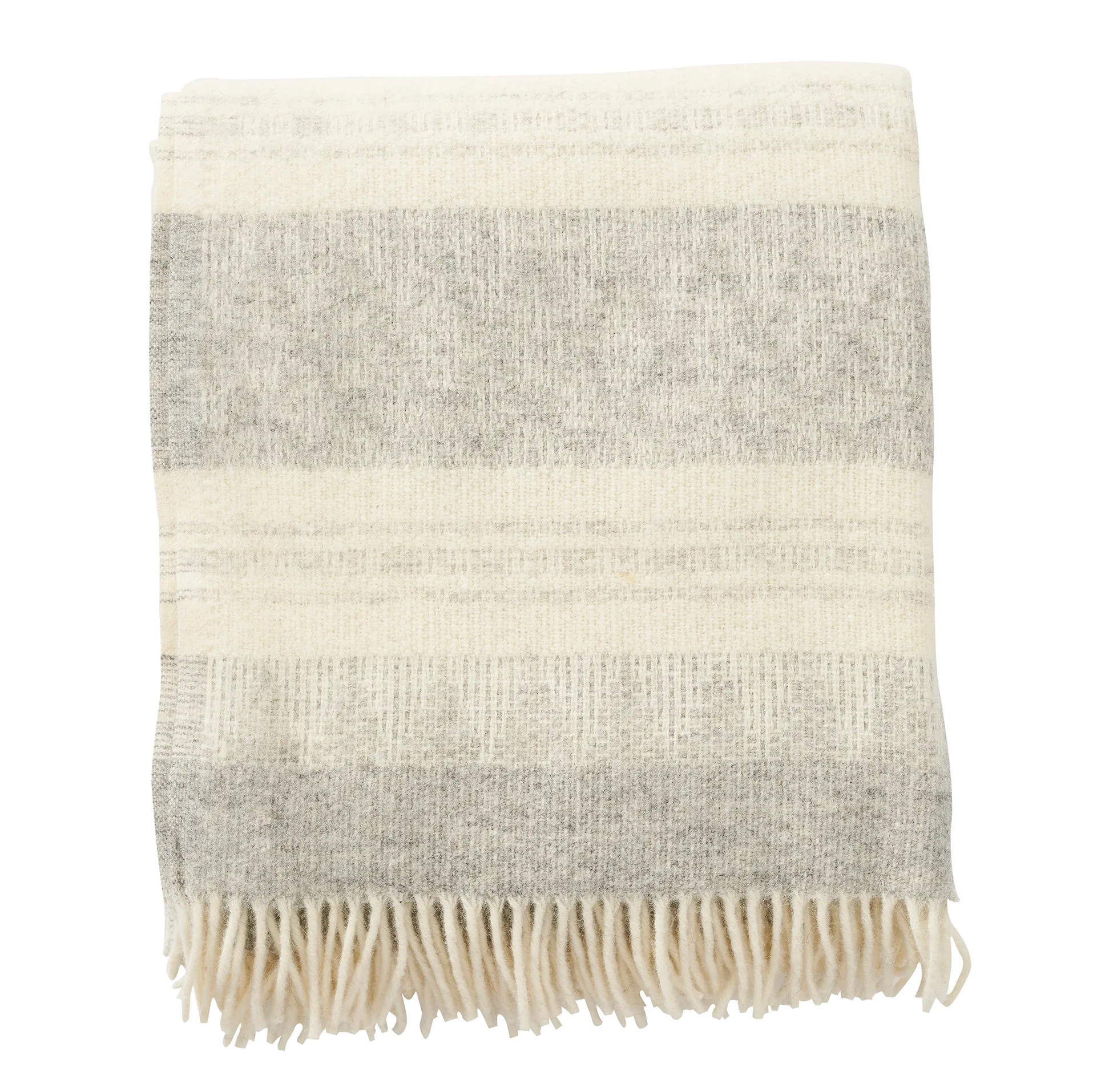 Manta de lana Freja, gris Klippan Yllefabrik