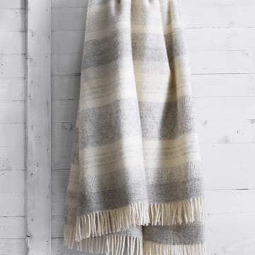 Manta de lana Freja - gris - Klippan Yllefabrik