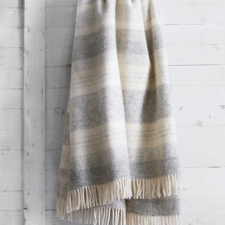 Manta de lana Freja, gris Klippan Yllefabrik