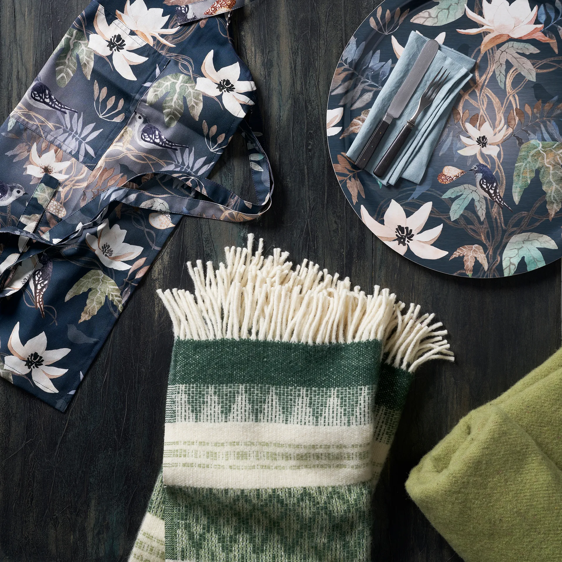 Manta de lana Freja, Wood Klippan Yllefabrik