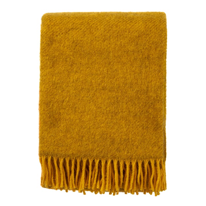 Manta de lana Gotland 130x200 cm - amarillo - Klippan Yllefabrik