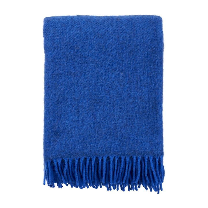 Manta de lana Gotland 130x200 cm - azul - Klippan Yllefabrik