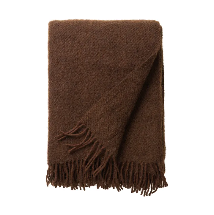 Manta de lana Gotland 130x200 cm - Brown - Klippan Yllefabrik