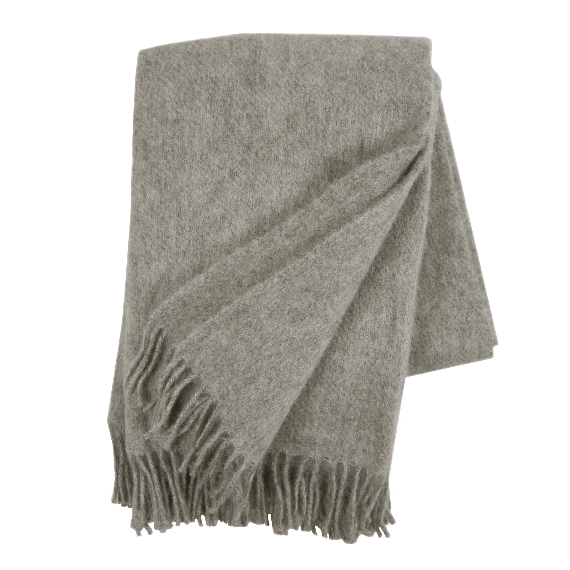 Manta de lana Gotland 130x200 cm, gris natural Klippan Yllefabrik