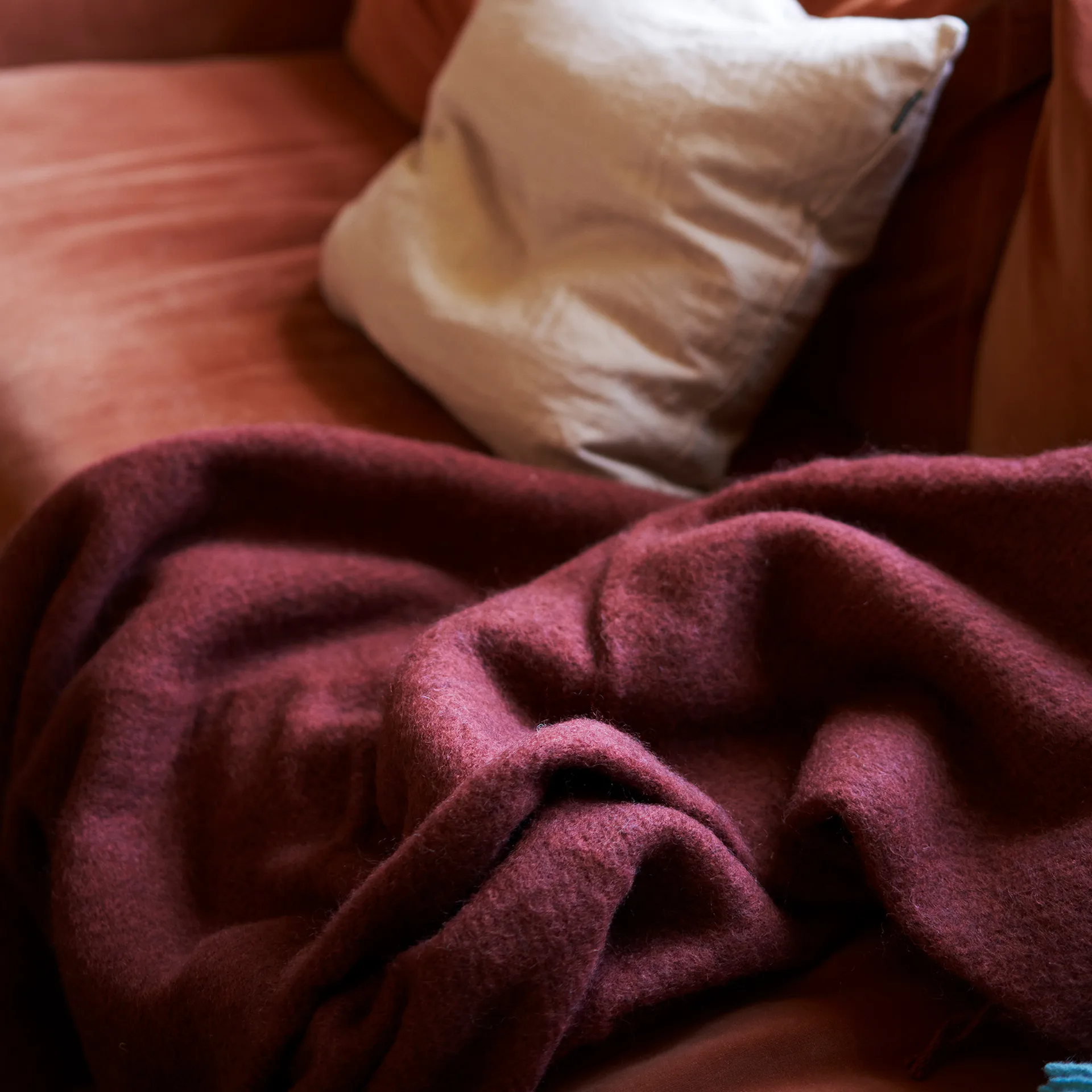 Manta de lana Gotland 130x200 cm, Rust Klippan Yllefabrik