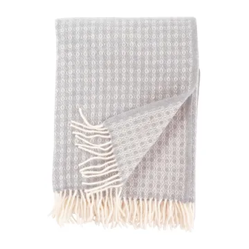 Manta de lana Loop 130x200 cm - Stone (gris) - Klippan Yllefabrik