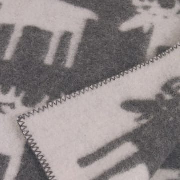 Manta de lana Moose - gris, 90 x 130 cm - Klippan Yllefabrik
