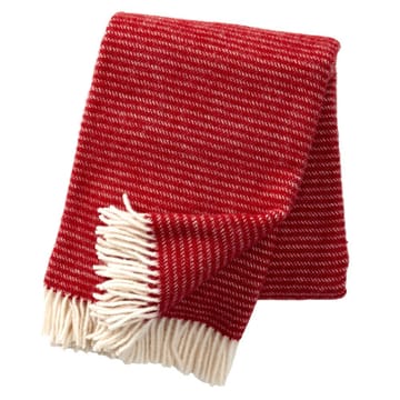 Manta de lana Ralph - rojo - Klippan Yllefabrik