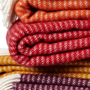Manta de lana Ralph - rojo - Klippan Yllefabrik