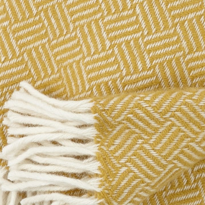 Manta de lana Samba, amarillo Klippan Yllefabrik
