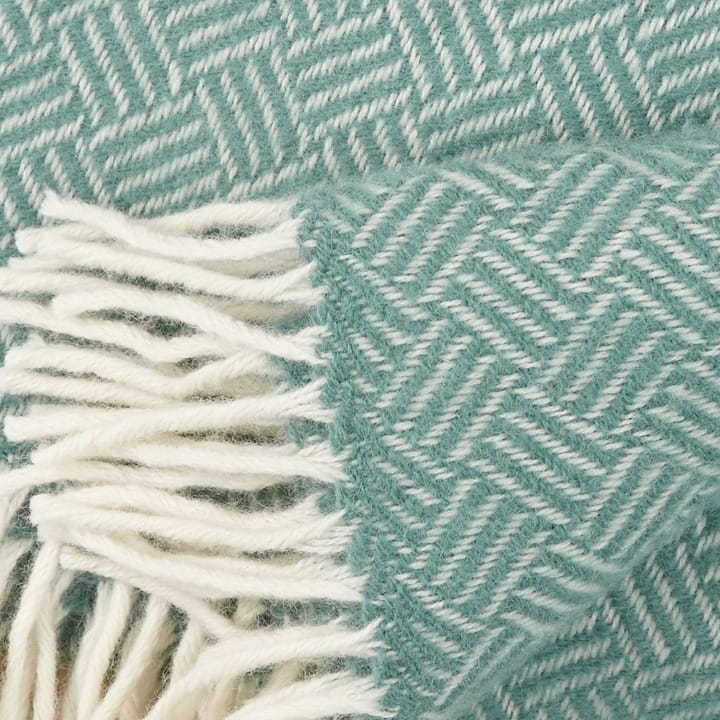 Manta de lana Samba, menta Klippan Yllefabrik