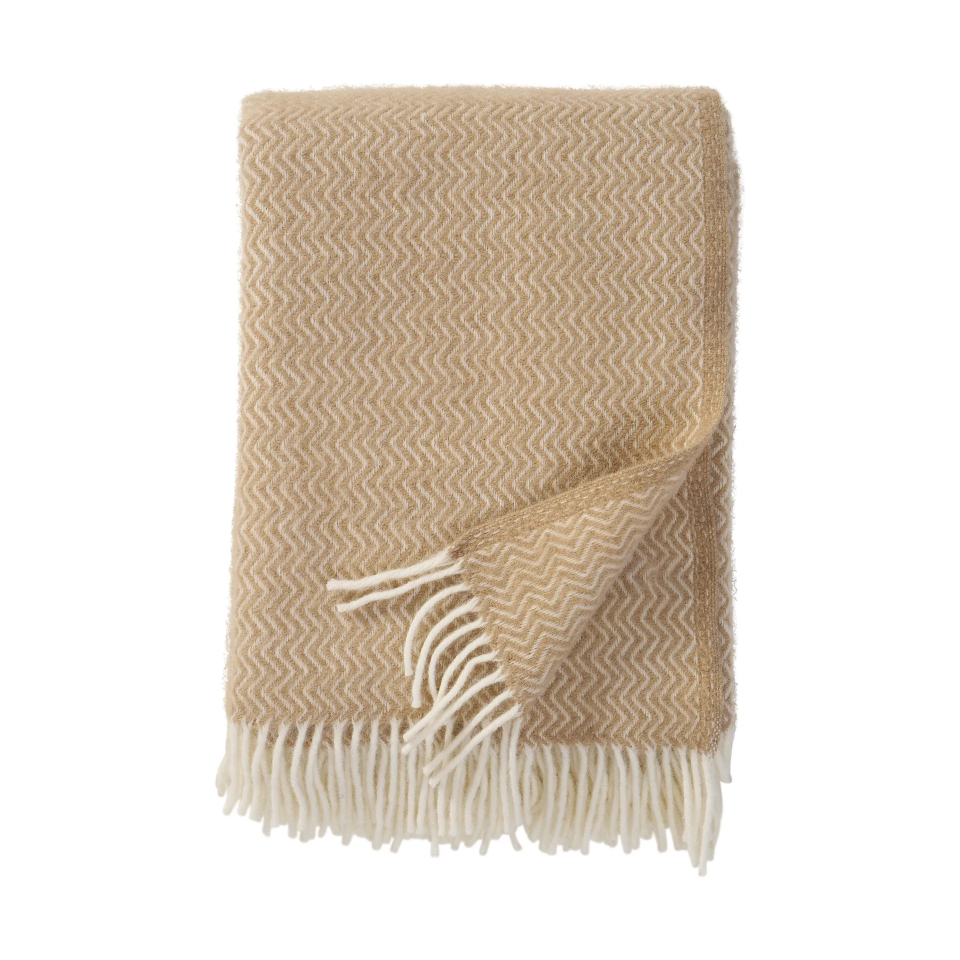 Manta de lana Sorbet 130x200 cm, Sandy beach Klippan Yllefabrik