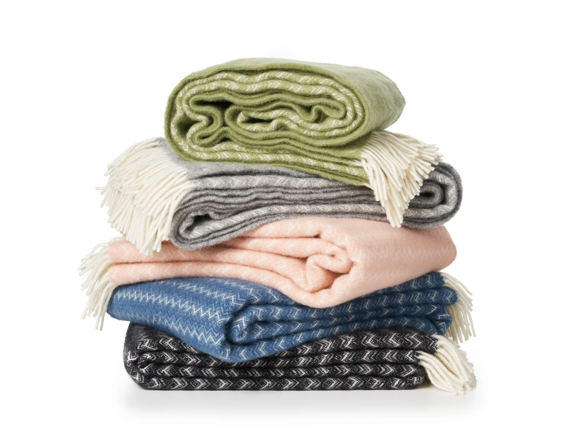 Manta de lana Summit 130x200 cm, Rose cloud (Rosa) Klippan Yllefabrik