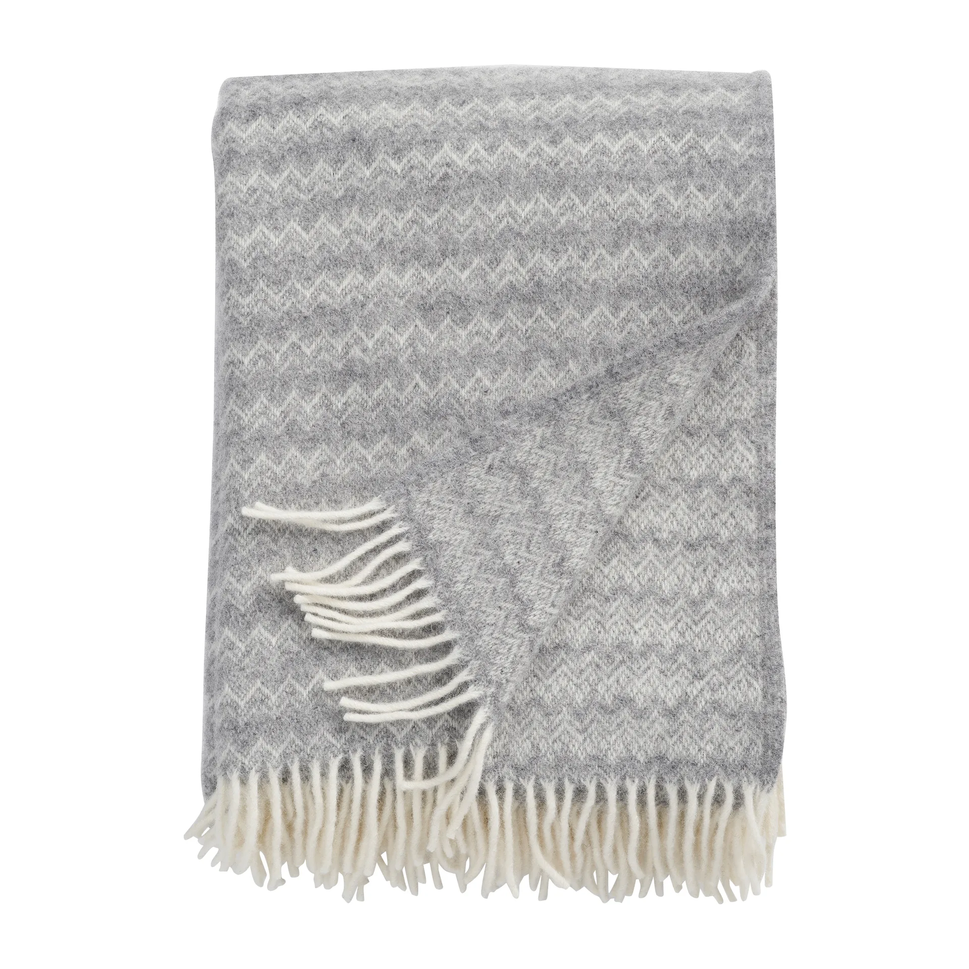 Manta de lana Summit 130x200 cm, Stone (gris) Klippan Yllefabrik
