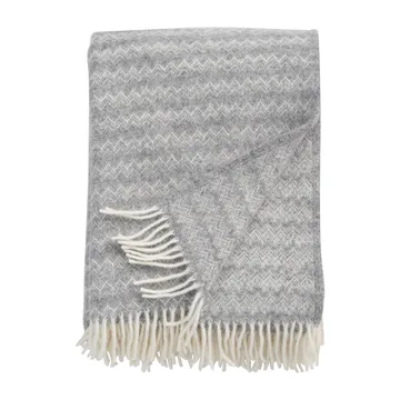 Manta de lana Summit 130x200 cm - Stone (gris) - Klippan Yllefabrik