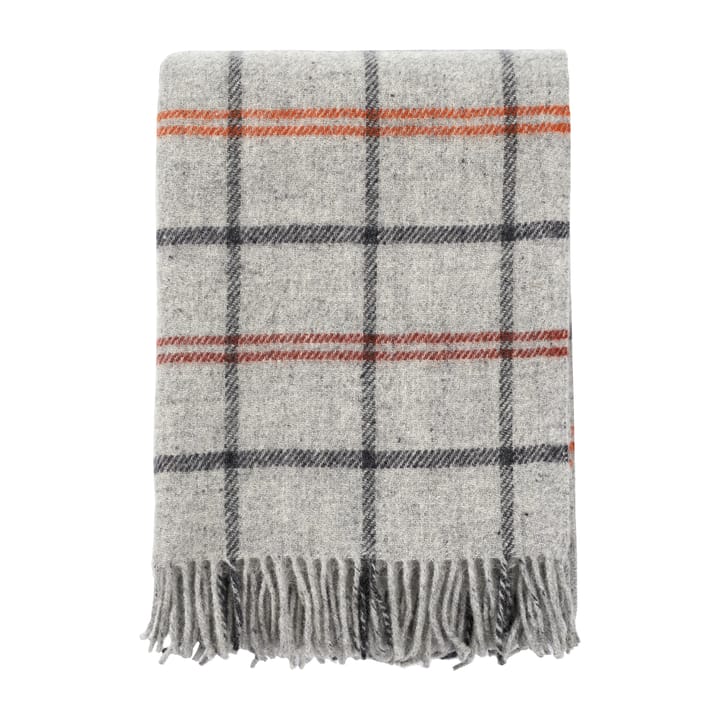 Manta de lana Tartan 130x200 cm - gris claro - Klippan Yllefabrik