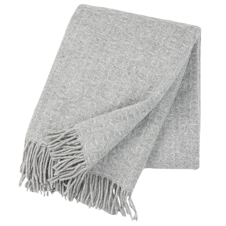 Manta de lana Twist - gris claro - Klippan Yllefabrik