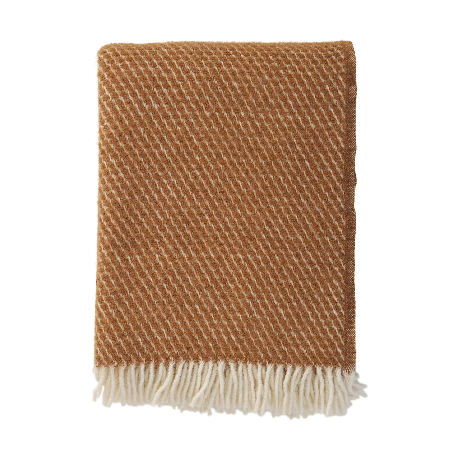 Manta de lana Velvet, Mocha mousse Klippan Yllefabrik