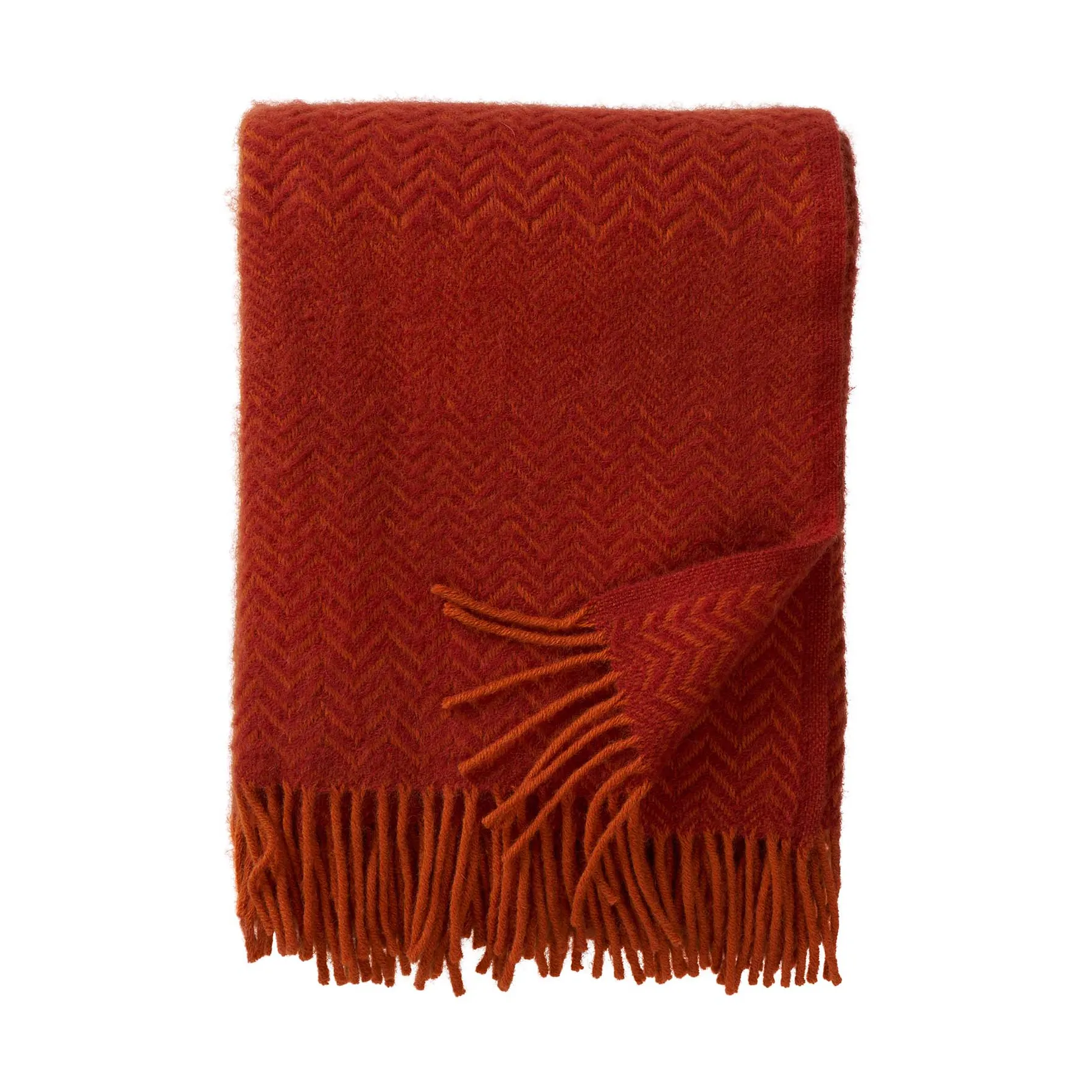 Manta de lana Zigzag 130x200 cm, Ruby Klippan Yllefabrik