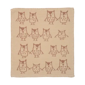 Manta de peluche Hand in hand 34x40 cm - Taupe - Klippan Yllefabrik