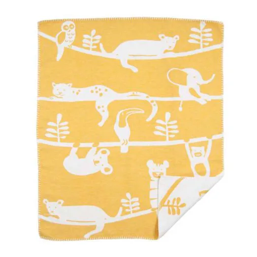 Manta infantil Siesta, amarillo Klippan Yllefabrik