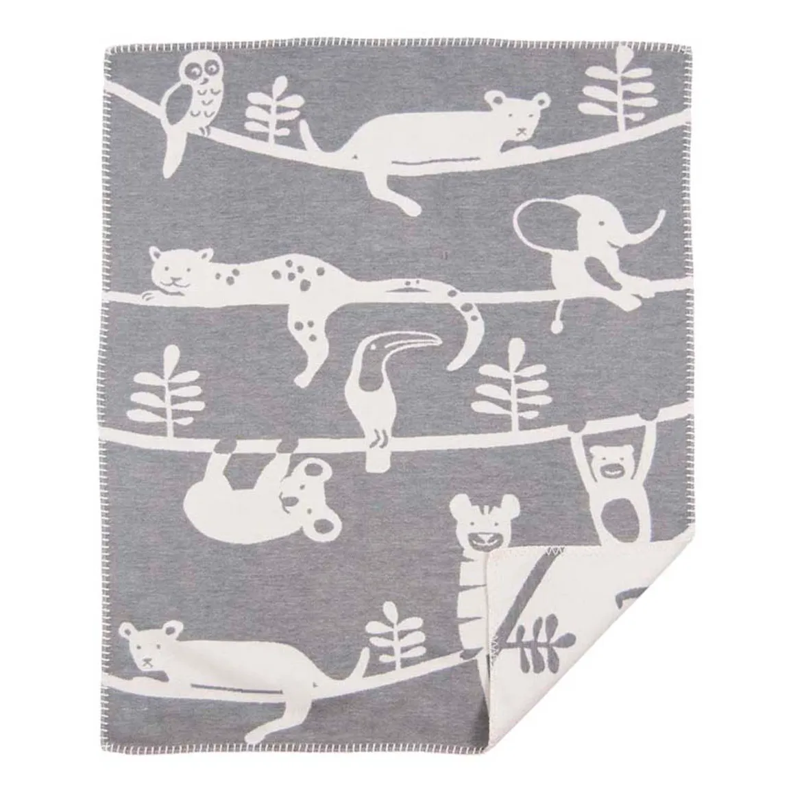 Manta infantil Siesta, gris Klippan Yllefabrik