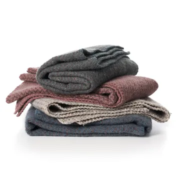 Manta infantil Wave Baby - marrón natural - Klippan Yllefabrik