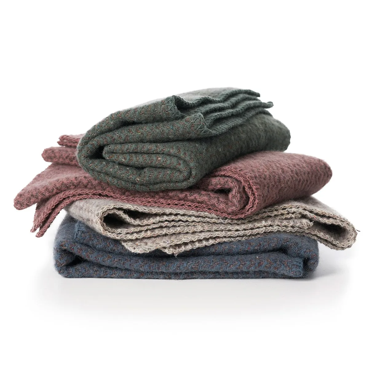 Manta infantil Wave Baby, marrón natural Klippan Yllefabrik