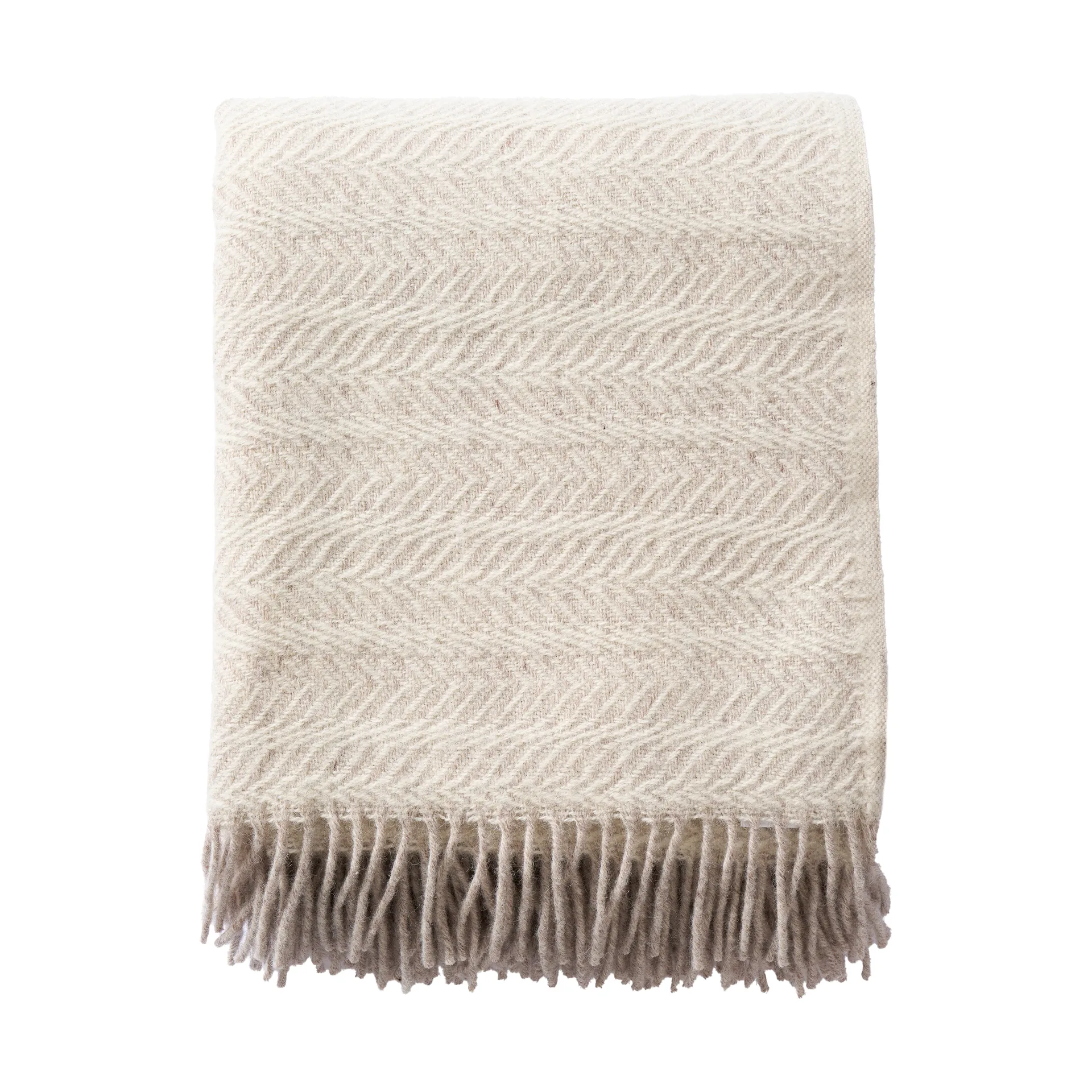 Manta Skanör 130x180 cm, Beige Klippan Yllefabrik