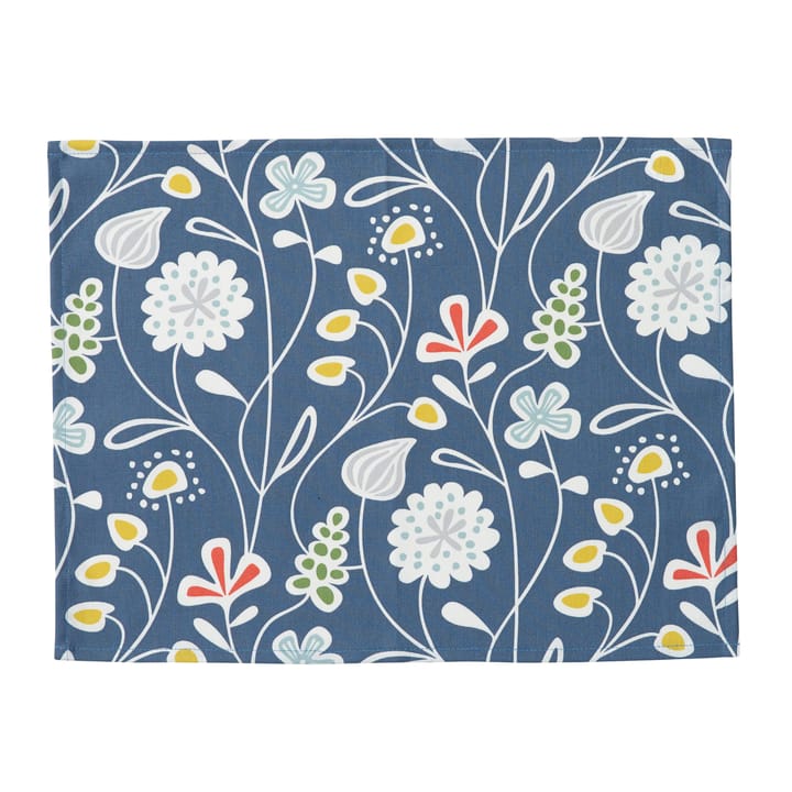 Mantel individual Flower Meadow - azul - Klippan Yllefabrik