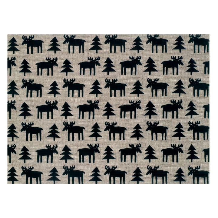 Mantel individual Moose, beige-negro Klippan Yllefabrik