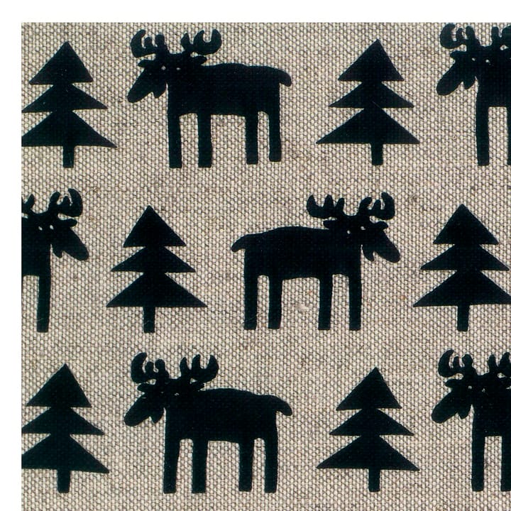 Mantel individual Moose, beige-negro Klippan Yllefabrik