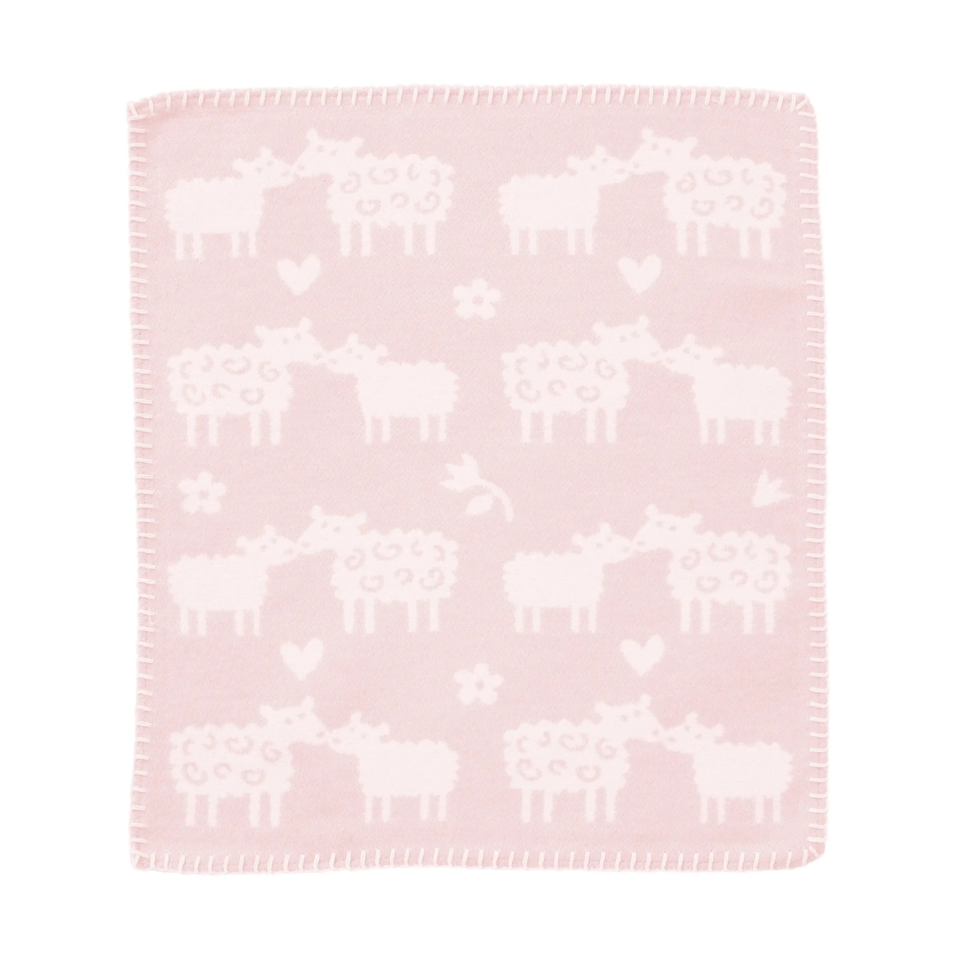 Mantita de apego Bää, Soft pink, 34x40 cm Klippan Yllefabrik