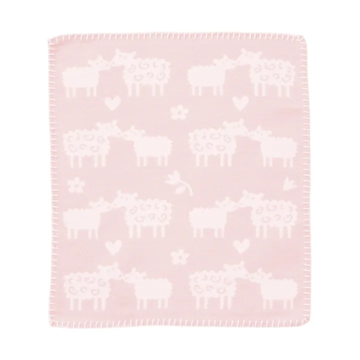 Mantita de apego Bää - Soft pink, 34x40 cm - Klippan Yllefabrik