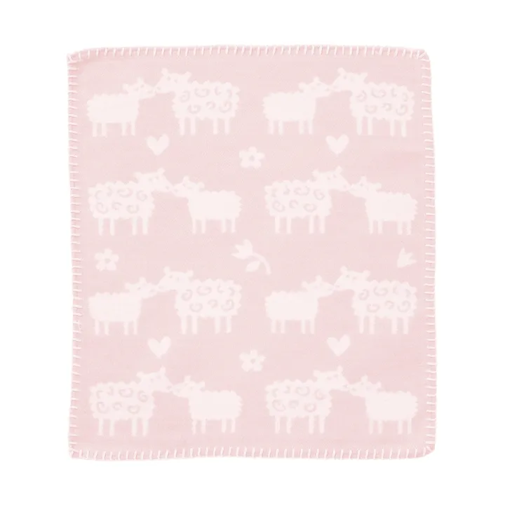 Mantita de apego Bää - Soft pink, 34x40 cm - Klippan Yllefabrik