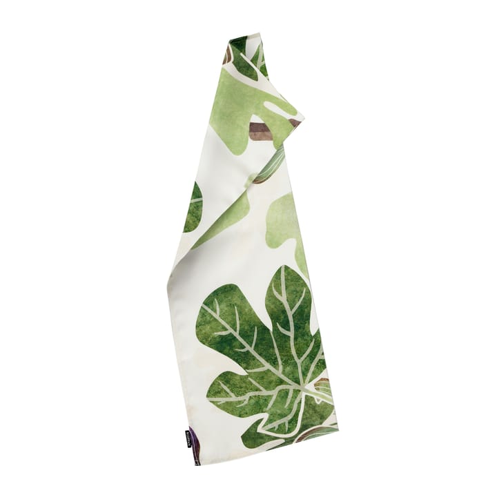 Paño de cocina Figs, verde-blanco Klippan Yllefabrik
