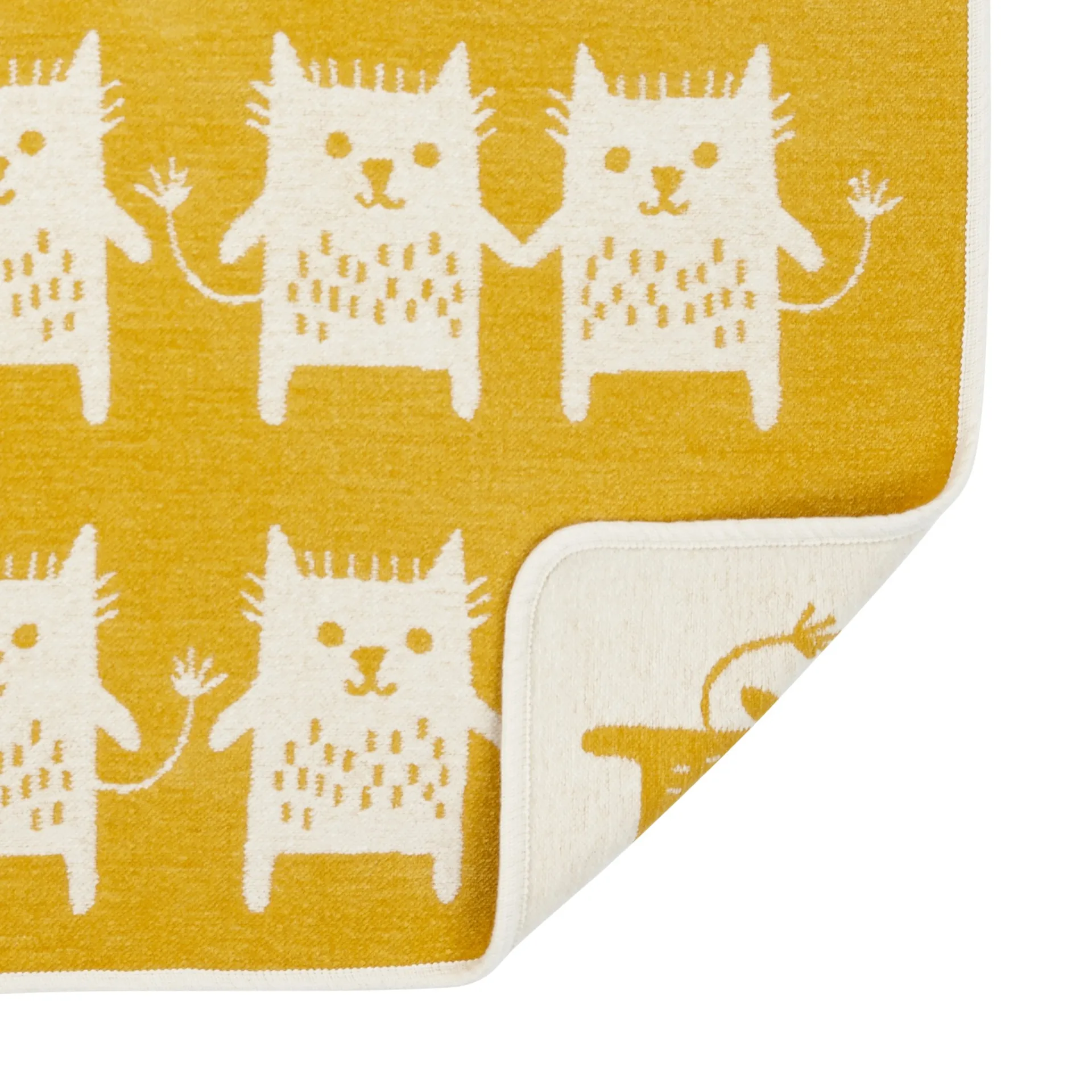 Plaid chenilla Little Me, gul Klippan Yllefabrik