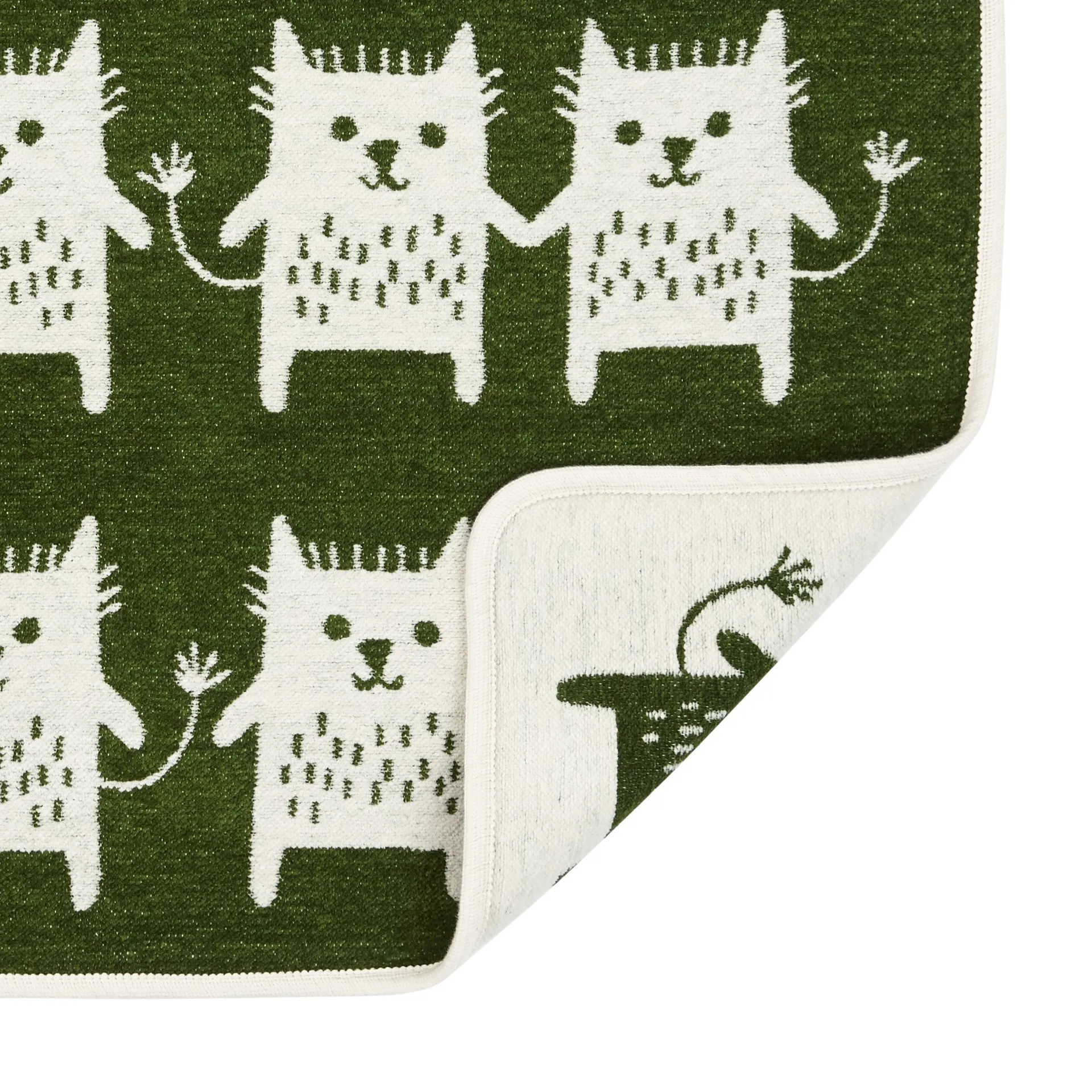 Plaid chenilla Little Me, verde Klippan Yllefabrik