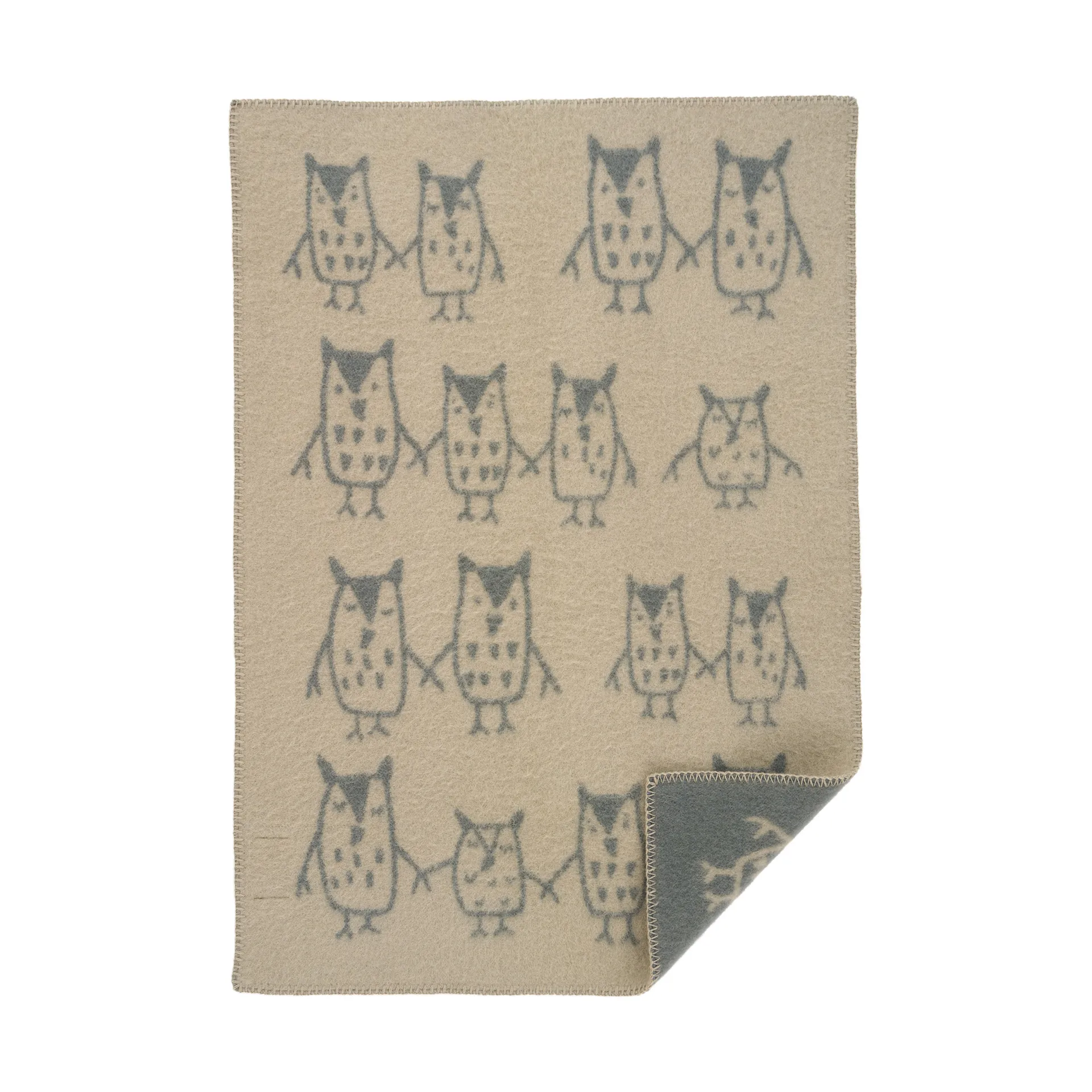 Plaid infantil Hand in hand 65x90 cm, Greige Klippan Yllefabrik