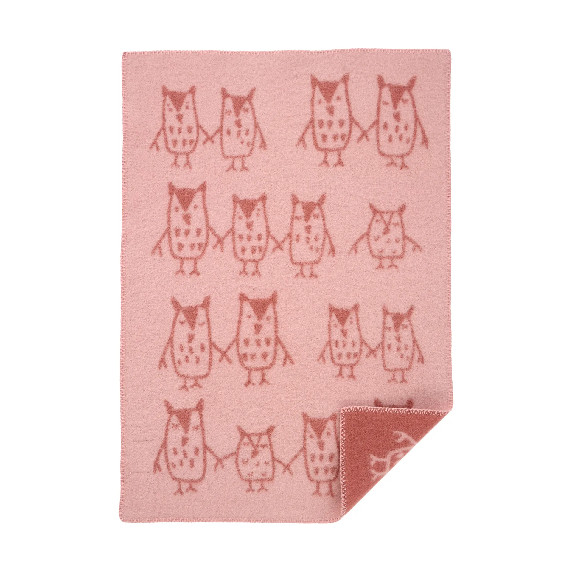 Plaid infantil Hand in hand 65x90 cm, Rose brown Klippan Yllefabrik