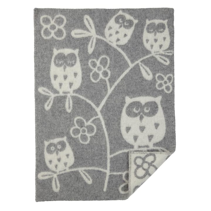 Plaid infantil Tree Owl - gris claro - Klippan Yllefabrik