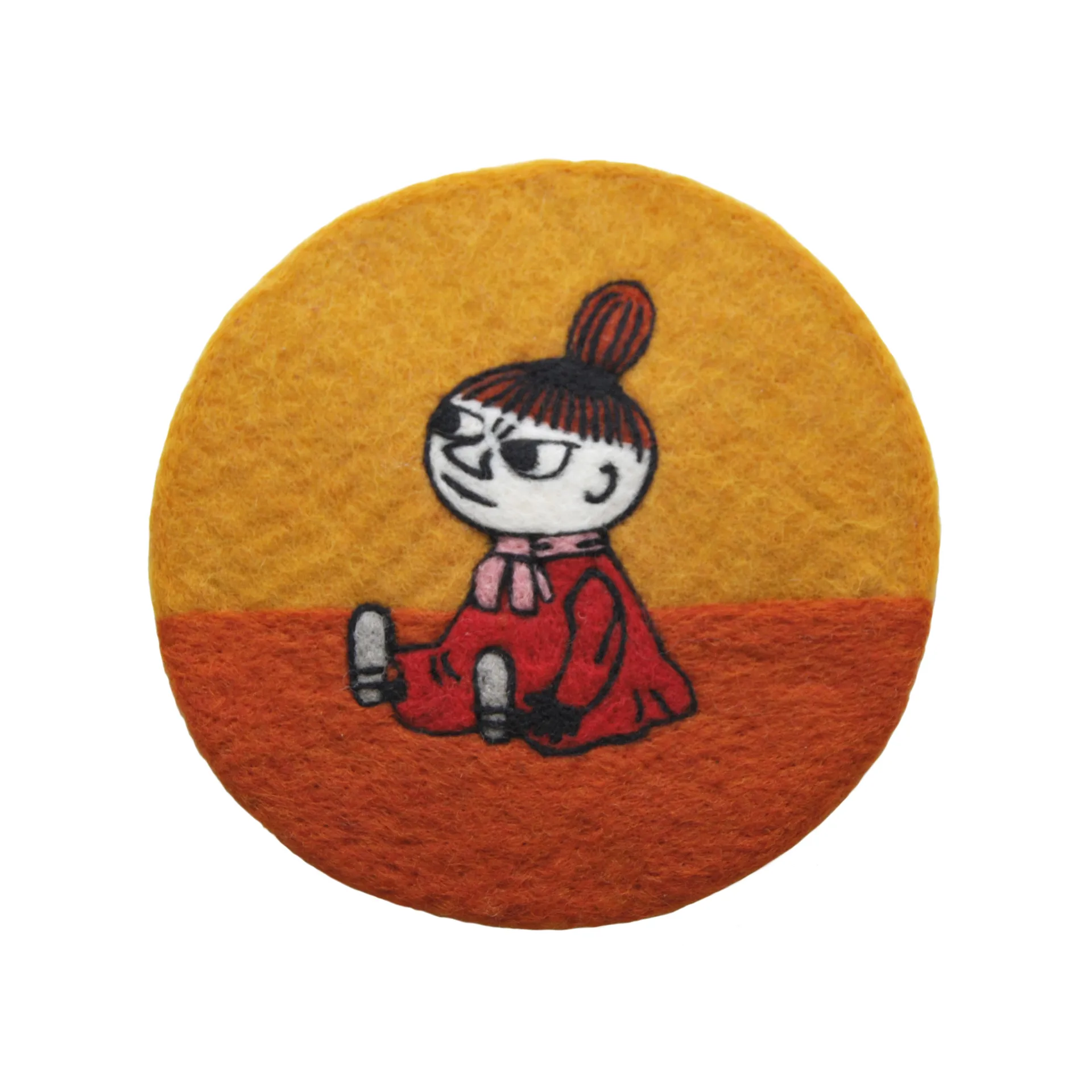 Salvamanteles Little My Ø21 cm, naranja-amarillo Klippan Yllefabrik